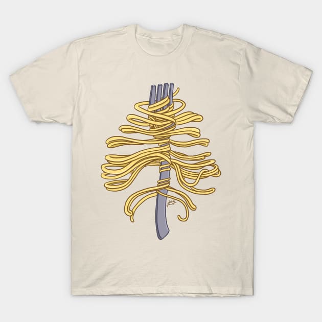 Spaghetti Ribs T-Shirt by jwolftees